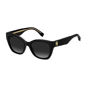 Óculos de Sol Feminino Tommy Hilfiger TH 1980/S Preto Brilho