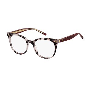 Armação Feminina Tommy Hilfiger TH 2160 Demi Cinza e Bordô