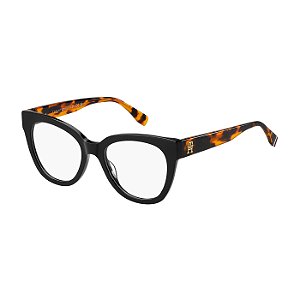 Armação Feminina Tommy Hilfiger  TH 2054 Preto e Demi Marrom