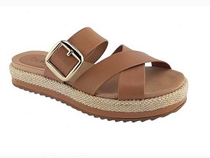 Sandalia Feminina Beira Rio  Flatform Caramelo