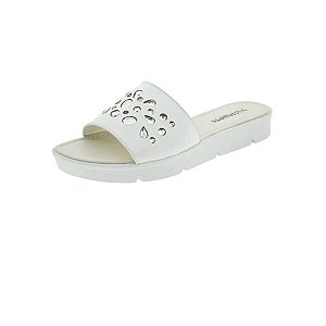 Sandália Feminina Flat Marfim Via Marte