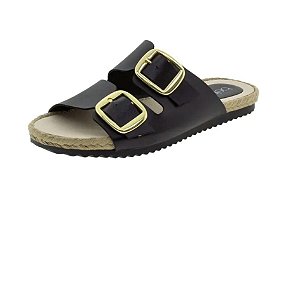 Sandália Feminina Flat Preta Beira Rio