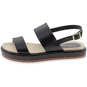 Sandália Feminina Flatform Preta OUTLET  PROMOÇÃO