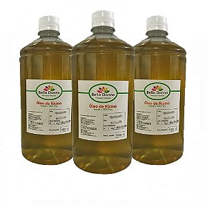 3 Lt Óleo De Rícino Puro C/ Laudo De Análise Cresc.de Cabelo