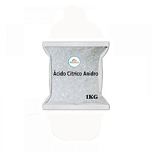 1 Ácido Cítrico Anidro 1kg - 100% Puro Alimentício