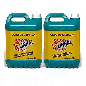 Kit 2 Óleo De Linhaça Linhal 5 Lt Cada Impermeabil. Madeira