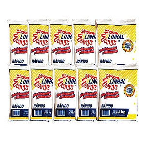 Kit 10 Gesso Rápido Estuque Artesanato Linhal 1kg Cada
