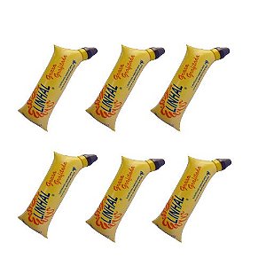 Kit 6 Graxa Grafitada Moto Linhal Bisnaga 80grs