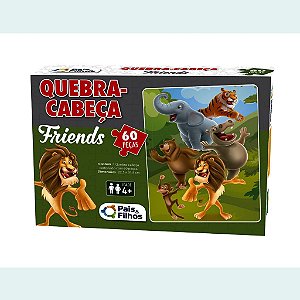 Quebra Cabeça Infantil Pais & Filhos Premium Friends 60 Peça