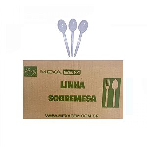 Colher De Sobremesa Branco 12cm Cx 1000 unid