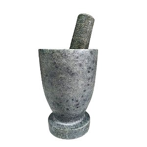 Pilão Liso em Pedra Sabão M (Variados) - MG
