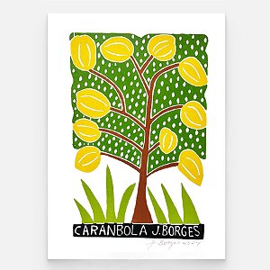 Xilogravura Caranbola M - assinada por J. Borges - PE (Última Peça)
