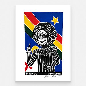 Xilogravura "Papangu" M 2025 - Bacaro Borges - PE