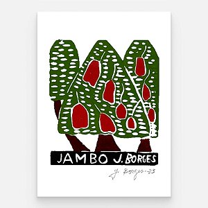 Xilogravura Jambo P - assinada por J. Borges - PE (Última peça)