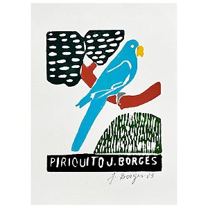 Xilogravura "Piriquito" P - J. Borges - PE