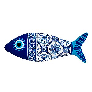 Peixe Pintura Azulejo Português - Tacy Pontual - PE