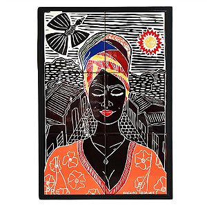 Quadro Mosaico Preta - Bacaro Borges - PE