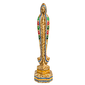 Santa do Silêncio Bordada G - Pedra Sabão - MG