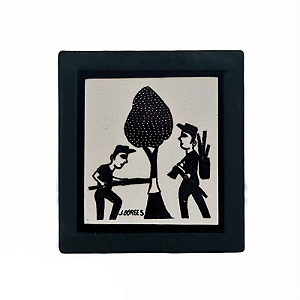 Quadro Preto e Branco Mini - J. Borges - PE