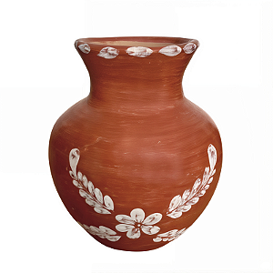 Vaso Bojudo Corrente de Flores - Marijosi - Maragogipinho - BA