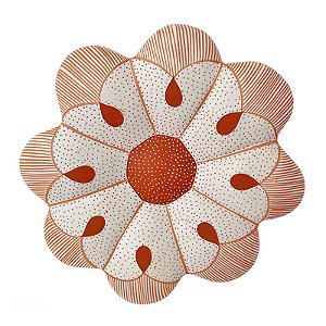 Flor de Parede 20Cm Branca - Josefina - Vale do Jequitinhonha - MG