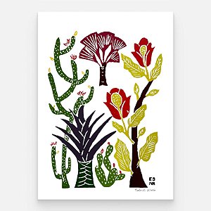 Xilogravura "Natureza Viva" M 2026 - Edna - PE