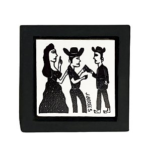 Quadro Preto e Branco Mini - J. Borges - PE
