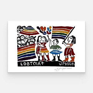 Xilogravura LGBTQIA+ P - J. Miguel - PE