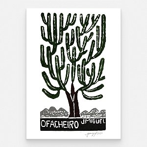 Xilogravura ''O Facheiro" P - J. Miguel - PE