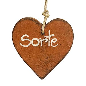 Coração com Dizeres "Sorte" - Beth - MG