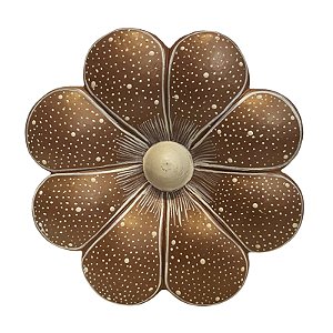 Flor de Parede 16Cm Marrom - Aline - Vale do Jequitinhonha - MG