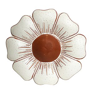 Flor de Parede 14Cm Branca - Aline - Vale do Jequitinhonha - MG
