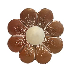Flor de Parede 14Cm Vermelha - Aline - Vale do Jequitinhonha - MG