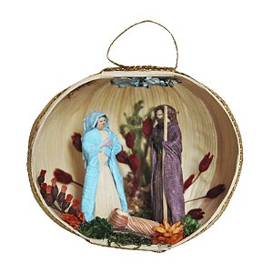 Presépio Bola Palha de Milho (Variados) - Fatinha - GO