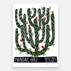 Xilogravura Mandacaru P - Gustavo Borges - PE