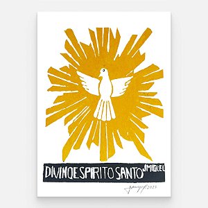 Xilogravura "Divino Espirito Santo" P - J. Miguel - PE