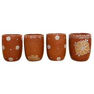 Conjunto com 4 Copos - Vale do Jequitinhonha - MG