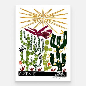 Xilogravura ''Agreste" M - Pablo Borges - PE