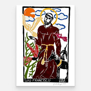 Xilogravura ''São Francisco" G - Pablo Borges - PE