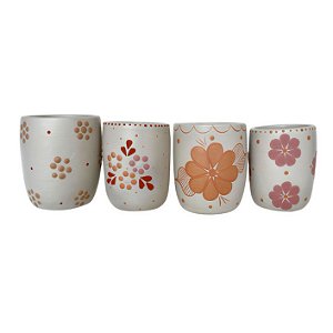 Conjunto com 4 Copos - Vale do Jequitinhonha - MG