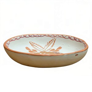 Pratinho Oval 14cm Branco - Georgina - Vale do Jequitinhonha - MG