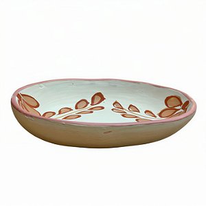 Pratinho Oval 14cm Branco - Georgina - Vale do Jequitinhonha - MG