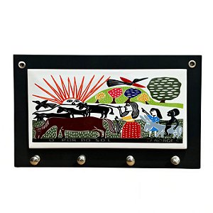 Porta Chaves Horizontal - J. Borges - PE