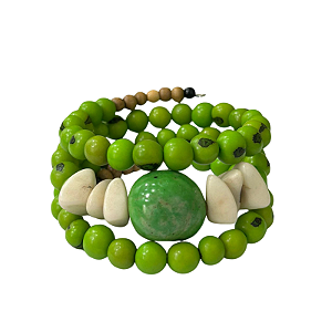 Pulseira Voltas Açaí Verde Claro - Rosa - AL
