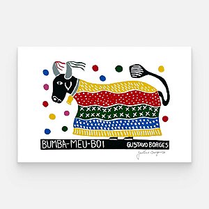 Xilogravura Bumba-Meu-Boi P - Gustavo Borges - PE