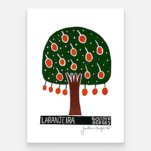 Xilogravura Laranjeira P - Gustavo Borges - PE