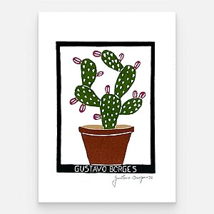 Xilogravura Vasinho Palma P - Gustavo Borges - PE