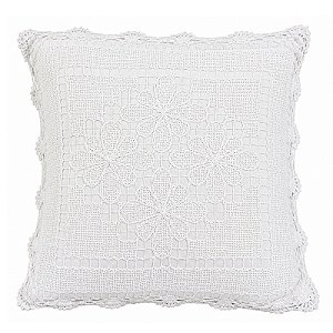 Capa de Almofada de Renda de Filé - AL