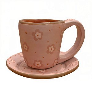 Caneca Rosa com Píres - Pedrelina - Vale do Jequitinhonha - MG