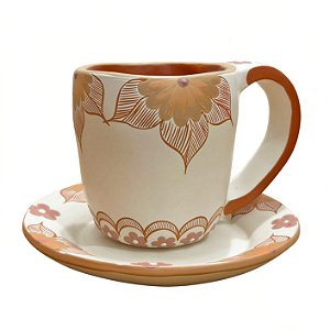Caneca Branca com Píres - Pedrelina - Vale do Jequitinhonha - MG